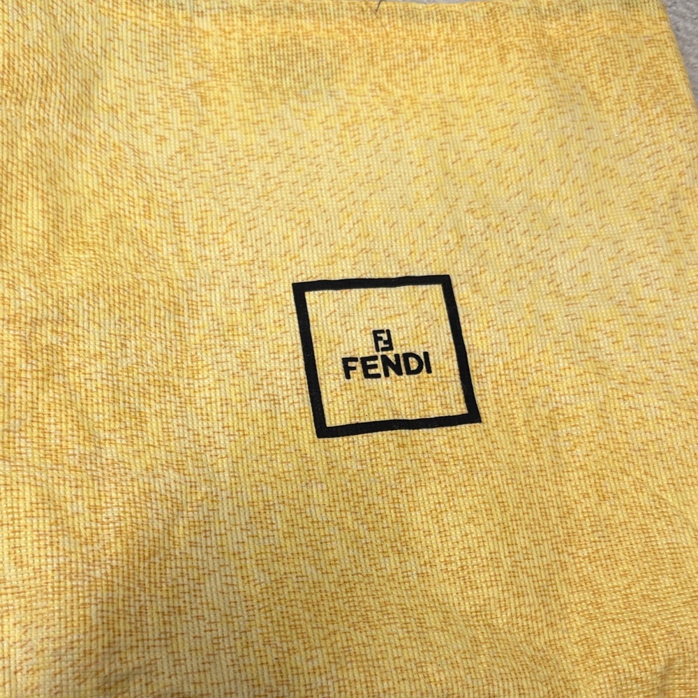 Vintage Fendi Denim Embroidered Floral Shoulder Bag with Silver Buckle - Picture 10 of 10